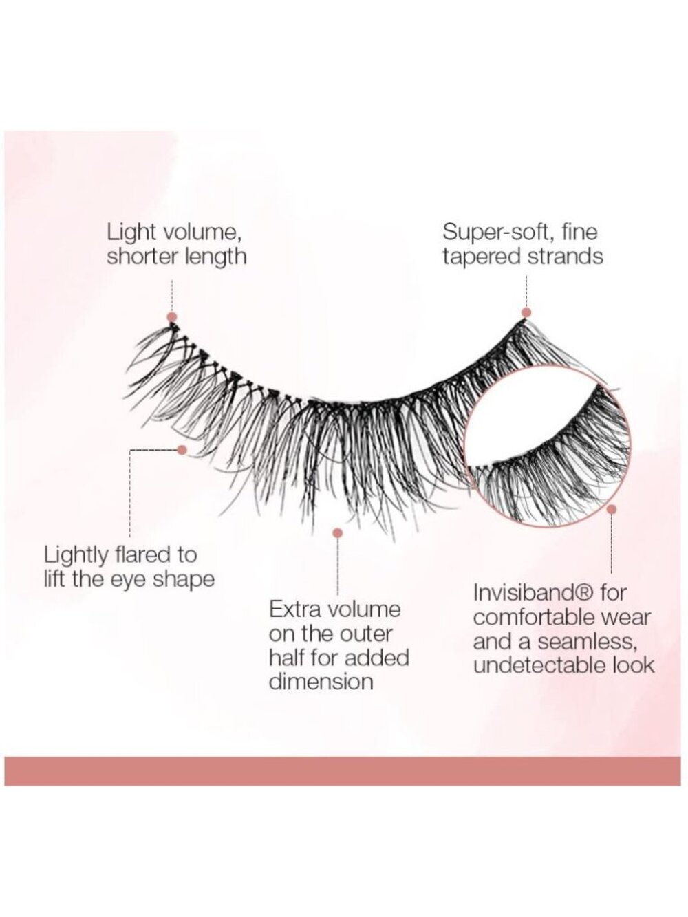 2pc Ardell Professional Naked Lashes Set - 433 with Invisiband - Picture 4 of 7